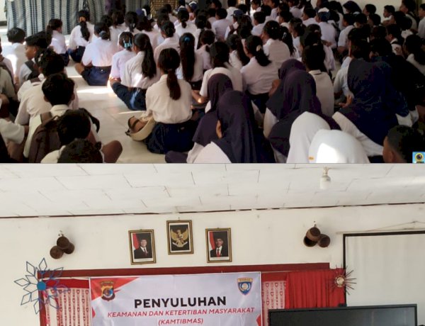 Cegah Bullying, Narkoba, dan Bahaya Pornografi, Sat Binmas Polres Sabu Raijua Edukasi 150 Siswa SMPN 1 Sabu Barat