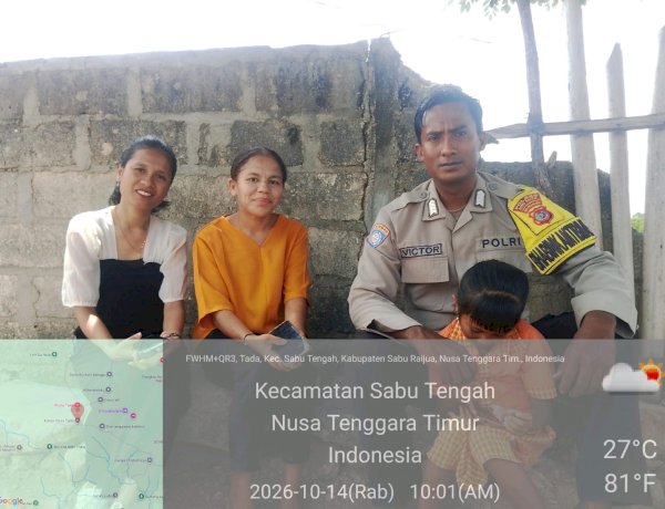Cegah Kebakaran Lahan dan Tingkatkan Kewaspadaan Hantavirus, Bhabinkamtibmas Desa Tada Sambangi Warga
