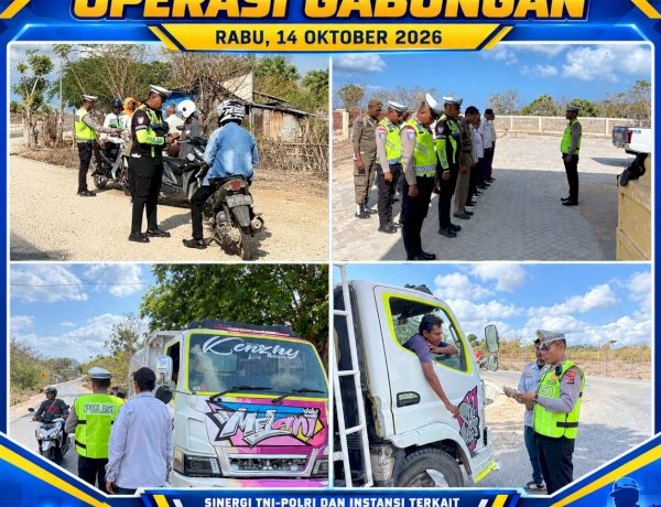 Tertib Pajak, Tertib Berlalu Lintas! Sat Lantas Polres Sabu Raijua Gelar Razia Gabungan Bersama Dispenda