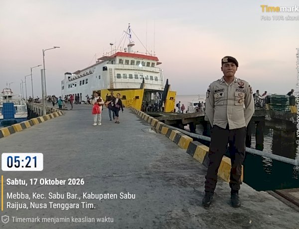 Pastikan Pelayaran Aman dan Lancar, KP3 Laut Seba Kawal Kedatangan Ferry Umakalada dengan 122 Penumpang