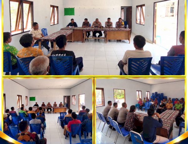 Jaga Kamtibmas Tetap Kondusif, Polsek Hawu Mehara Mediasi Sengketa Tanah di Desa Gurimonearu