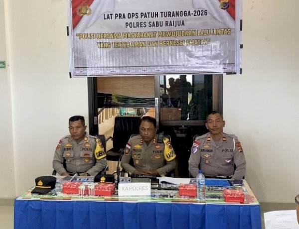 Tekan Pelanggaran dan Kecelakaan, Kapolres Sabu Raijua Matangkan Kesiapan Operasi Patuh Turangga 2026