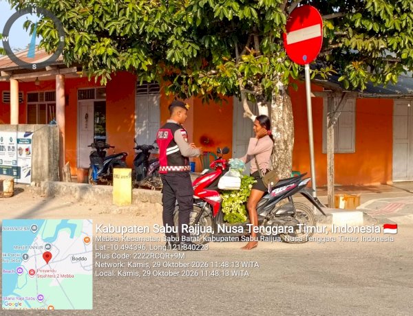 Sisir Menia hingga Seba, Sat Samapta Polres Sabu Raijua Hadir Jaga Keamanan Warga