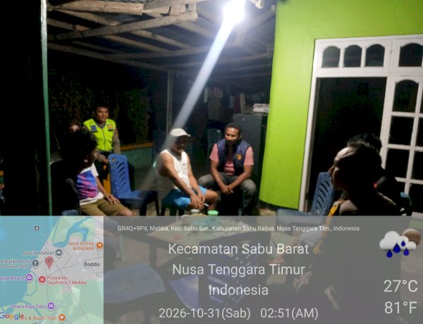 Respons Cepat Layanan Polisi 110, Polres Sabu Raijua Tindak Lanjuti Aduan Warga Terkait Gangguan Suara Musik Dini Hari