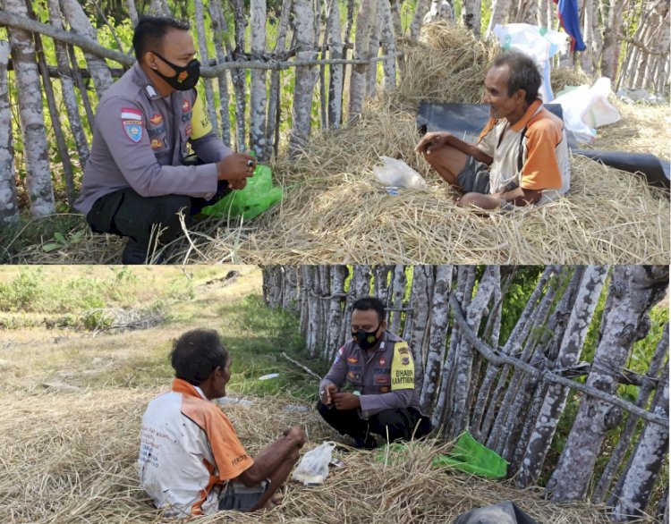 Bhabinkamtibmas terus memberikan Edukasi pentingnya vaksinasi di Masyarakat Sabu Raijua