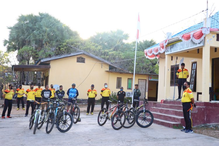 Meriahkan HUT Bhayangkara ke-76, Polres Sabu Raijua Gelar Fun Bike