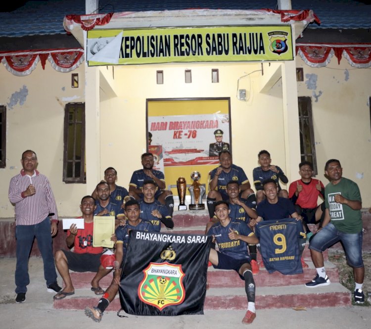 Bhayangkara FC Sabu Raijua menjadi juara 1 Ledeana CUP ke-IV