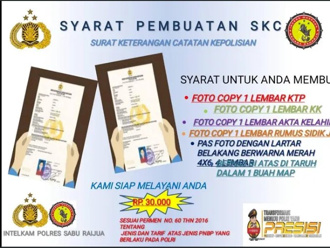 Polres Sabu Raijua Layani Warga Membuat SKCK