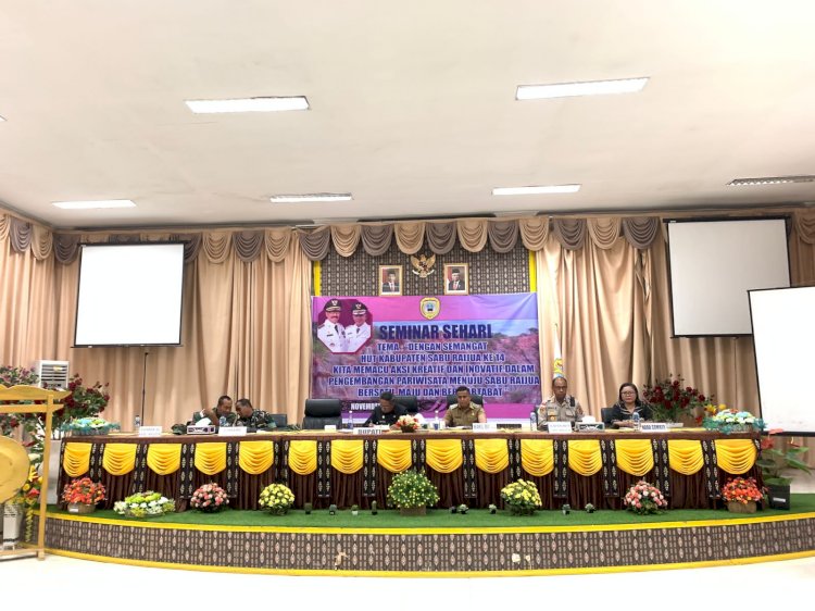 Perkuat Sinergitas Pemda Kab. Sarai laksanakan Seminar Sehari dengan Forkopimda Kab. Sabu Raijua.