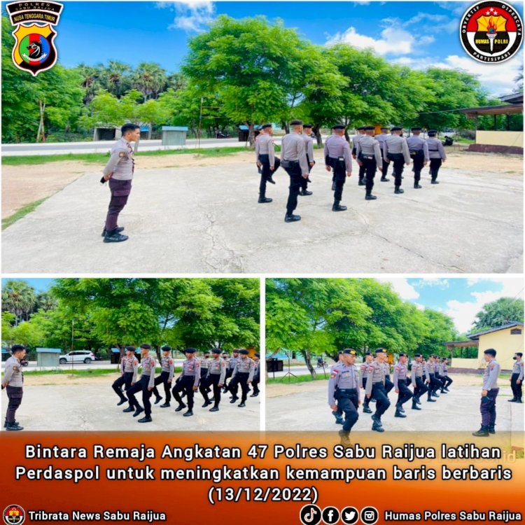 Bintara Remaja Polres Sabu Raijua Latihan Perdaspol