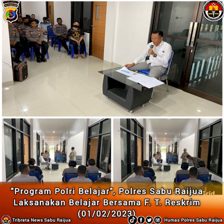 Program Polri Belajar, Polres Sabu Raijua laksanakan belajar bersama F.T. Reskrim