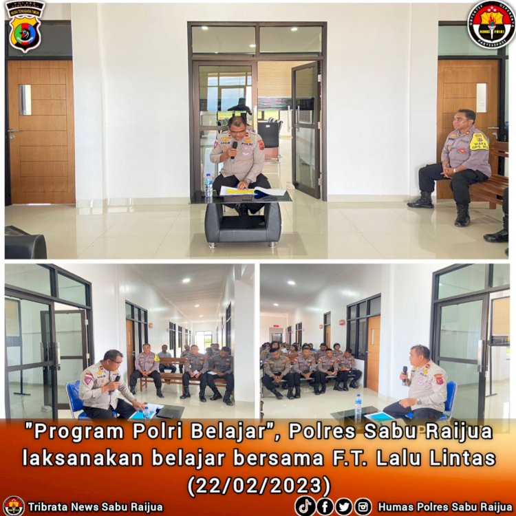 Program Polri Belajar, Polres Sabu Raijua laksanakan belajar bersama F.T. Reskrim