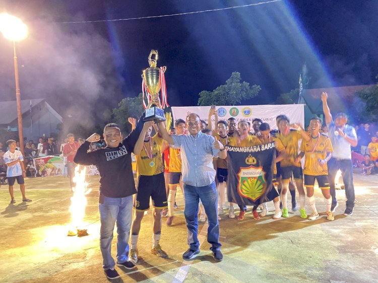 Sang Juara, Tim Futsal Polres Sabu Raijua jadi juara 1 Rosario Cup Ke-I