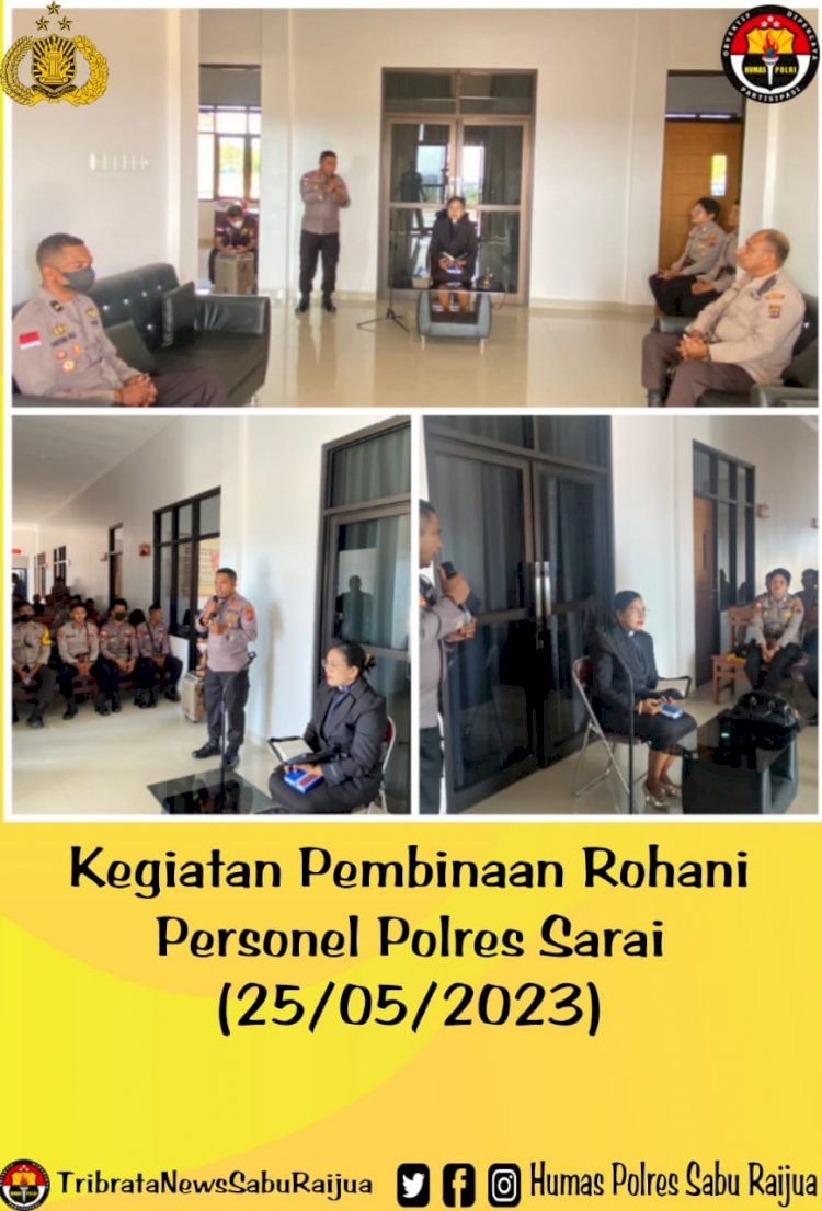 Kegiatan Pembinaan Rohani (Binroh) Polres Sarai