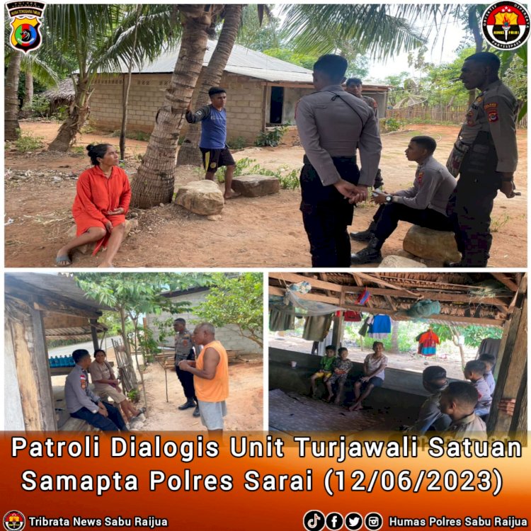 Patroli Dialogis Unit Turjawali Satuan Samapta Polres Sarai