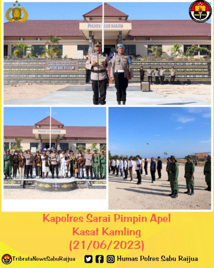 Kapolres Sarai Pimpin Apel Kasat Kamling