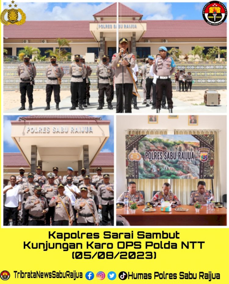 Kapolres Sarai Sambut Kunjungan Karo OPS Polda NTT