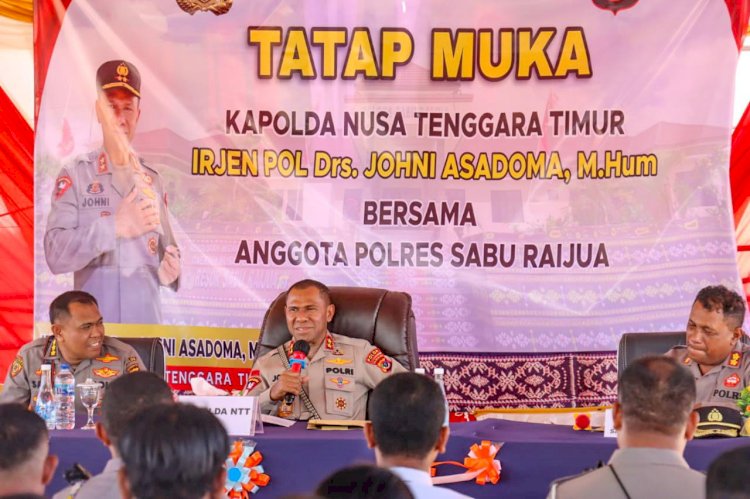 Tatap Muka Bersama Anggota Polres Sarai, Kapolda NTT : Kita Harus Bangga Menjadi Anggota Polri