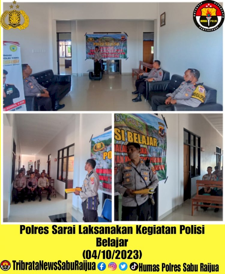 Program Polri Belajar, Polres Sarai laksanakan belajar bersama F.T. Binmas 