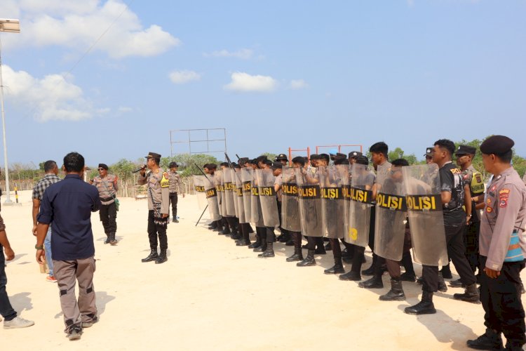 Hari ke-2 Polres Sarai Laksanakan Latihan Simulasi Sispamkota