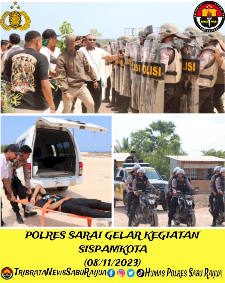 Polres Sarai Gelar Kegiatan SispamKota