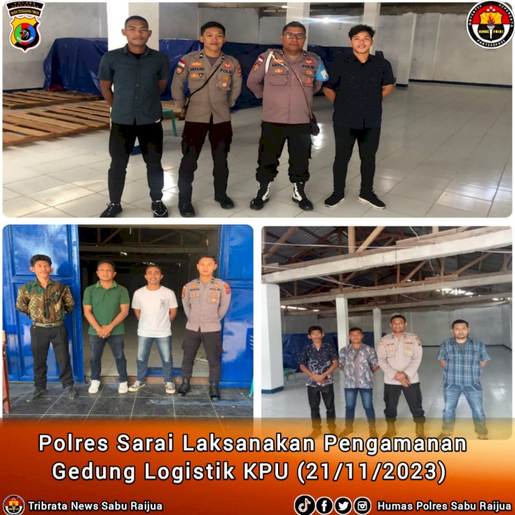 Polres Sarai laksanakan pengamanan gedung logistik KPU