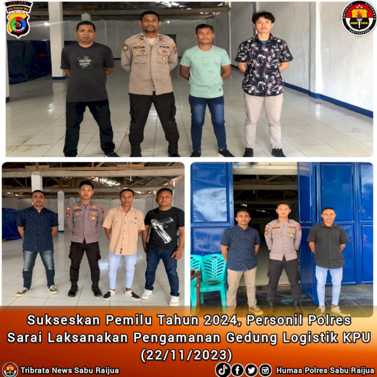 Polres Sarai laksanakan pengamanan gedung logistik KPU