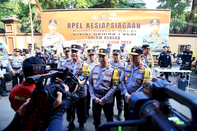 Kadiv Humas Tekankan Beberapa Hal Saat Gelar Apel Kesiapsiagaan Satgas Humas Polri Pengamanan Nataru