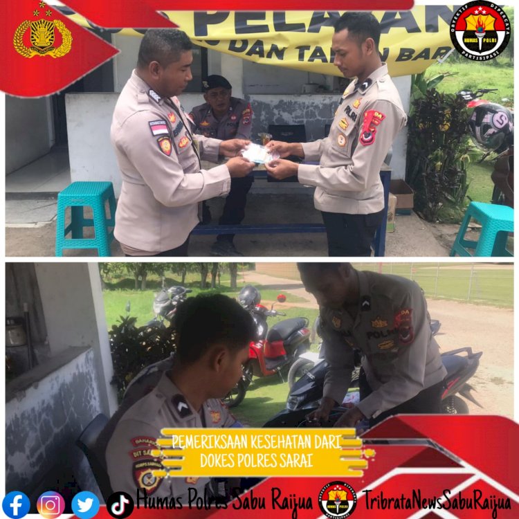 Kegiatan Pemeriksaan Kesehatan dari dokes Polres Sarai