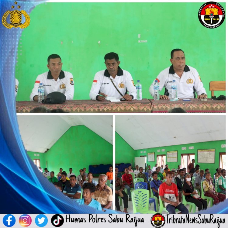 Giat Rutin Jum'at Curhat,  dengar keluh kesah masyarakat Desa Eilode