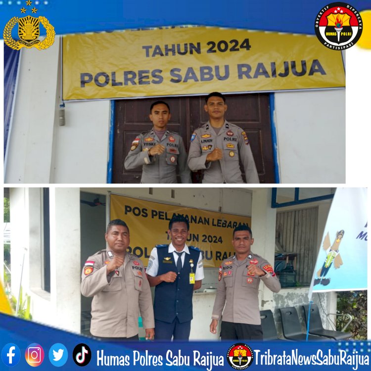 Operasi Ketupat Turangga 2024, Polres Sarai Laksanakan kegiatan Pengamanan Di Pos Pengamanan.