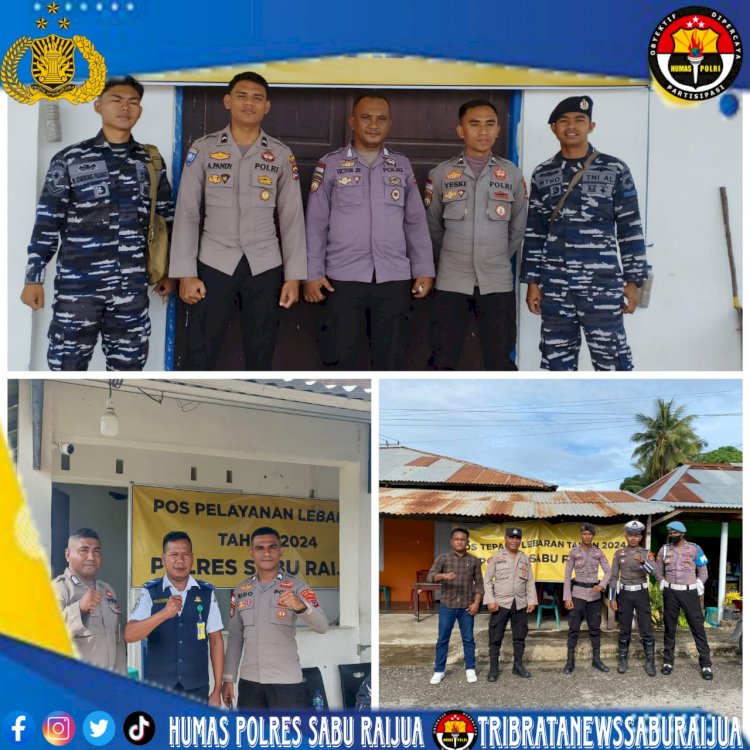 Operasi Ketupat Turangga 2024, Polres Sarai Laksanakan kegiatan Pengamanan Di Pos Pengamanan.