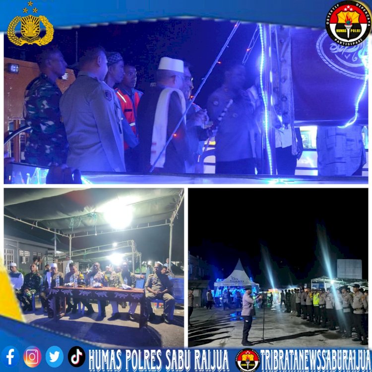 Kapolres Sarai Pimpin Langsung Pengamanan Pawai Malam Takbiran Idul Fitri 1445 H