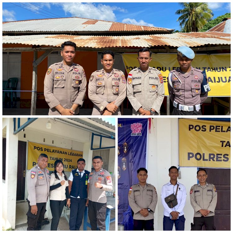 Operasi Ketupat Turangga 2024, Polres Sarai Laksanakan kegiatan Pengamanan Di Pos Pengamanan.