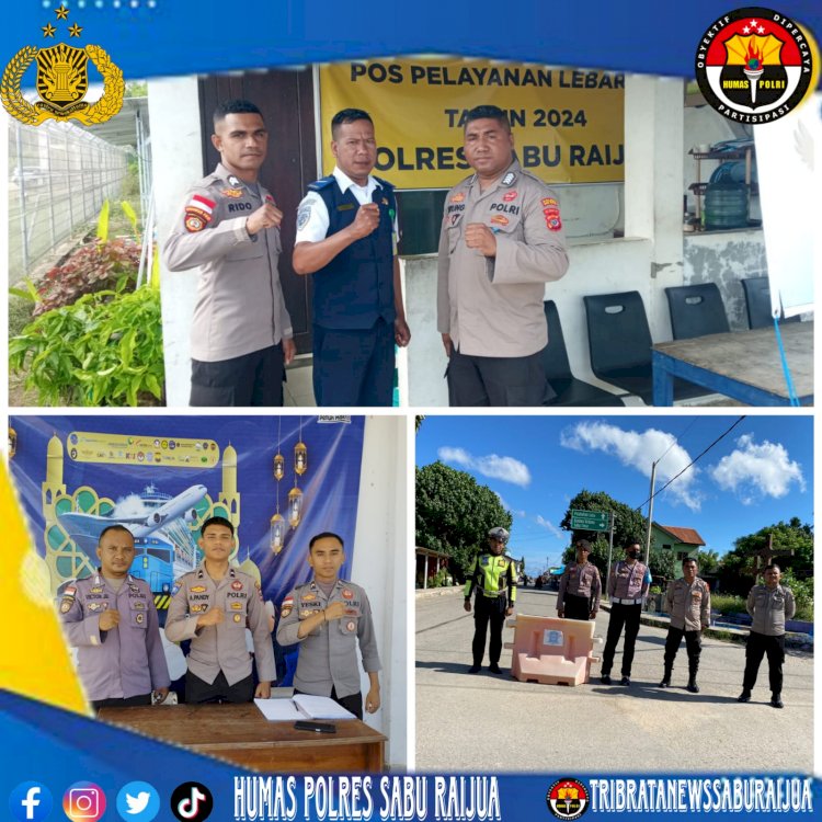 Operasi Ketupat Turangga 2024, Polres Sarai Laksanakan kegiatan Pengamanan Di Pos Pengamanan.