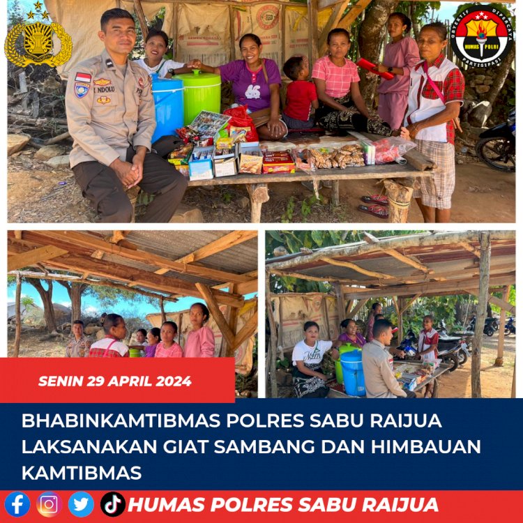 bhabinkamtibmas Polres Sabu Raijua laksanakan  