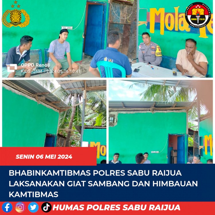 bhabinkamtibmas Polres Sabu Raijua laksanakan  