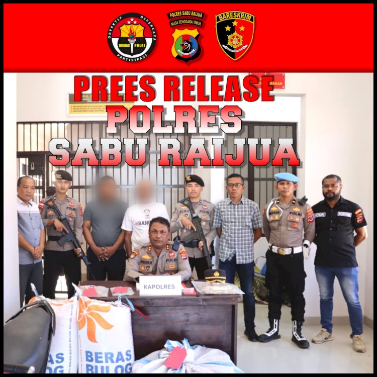 Polres Sabu Raijua Melaksanakan Press Release Kasus Pencabulan dan Pencurian 