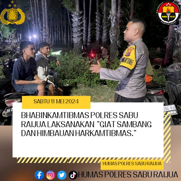 bhabinkamtibmas Polres Sabu Raijua laksanakan  