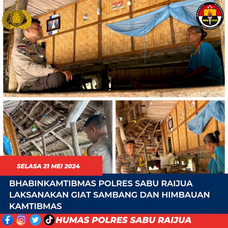 bhabinkamtibmas Polres Sabu Raijua laksanakan  