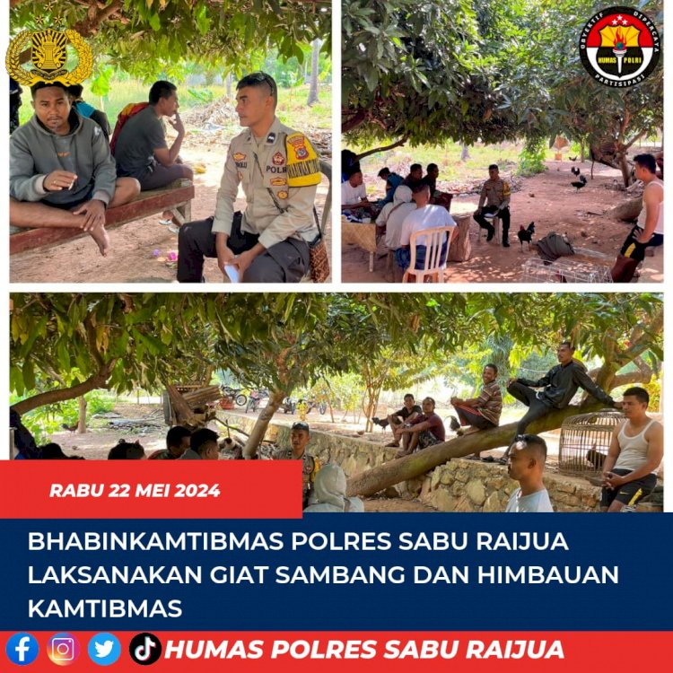 bhabinkamtibmas Polres Sabu Raijua laksanakan  