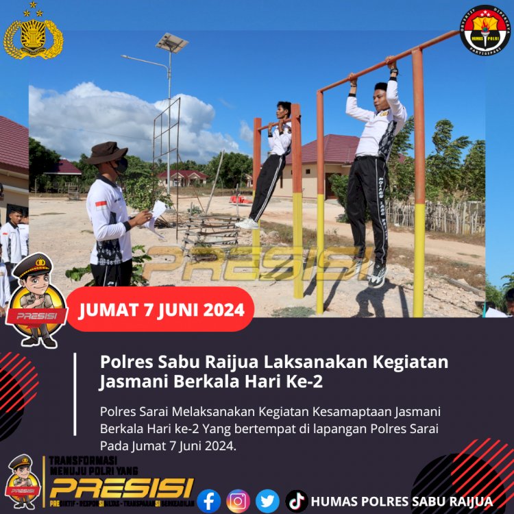 Polres Sabu Raijua Laksanakan Kegiatan Jasmani Berkala hari ke-2