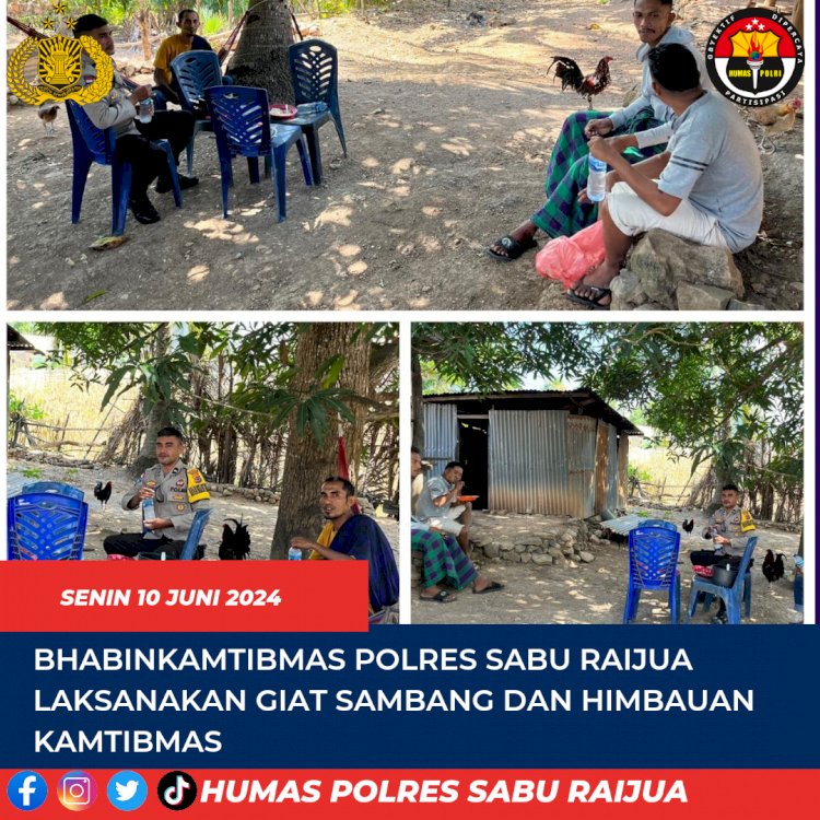 bhabinkamtibmas Polres Sabu Raijua laksanakan 