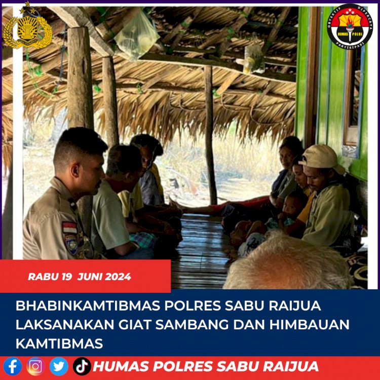 bhabinkamtibmas Polres Sabu Raijua laksanakan  