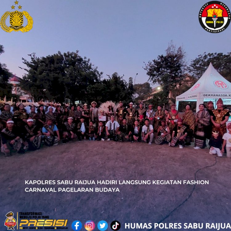 Kapolres Sabu Raijua Hadiri Fashion Carnaval Pagelaran Budaya