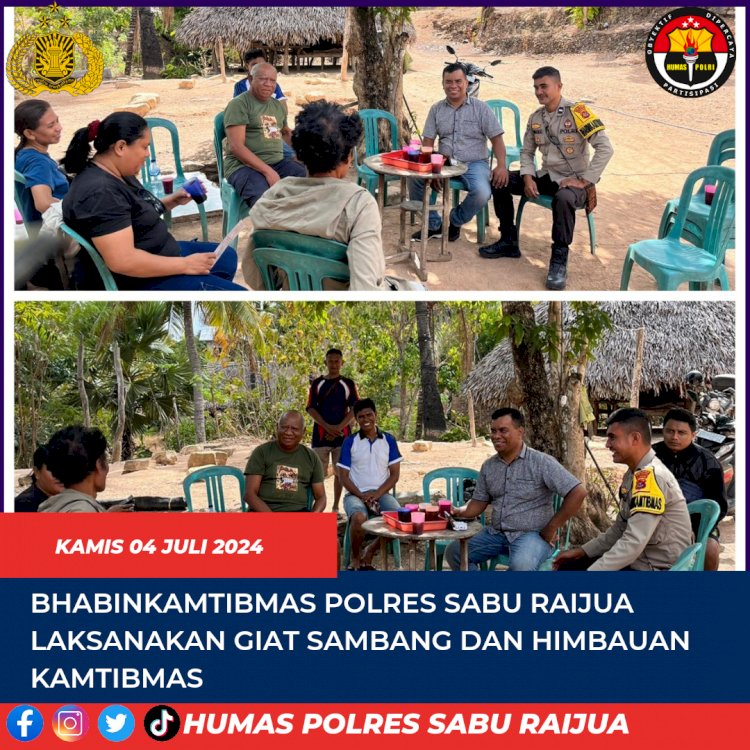 bhabinkamtibmas Polres Sabu Raijua laksanakan  