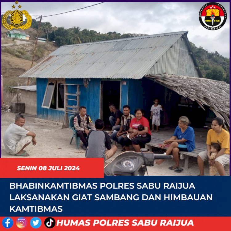 bhabinkamtibmas Polres Sabu Raijua laksanakan  