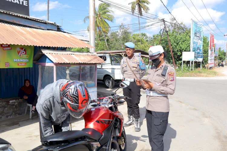 SAT LANTAS POLRES SABU RAIJUA LAKSANAKAN OPERASI PATUH TURANGGA 2024