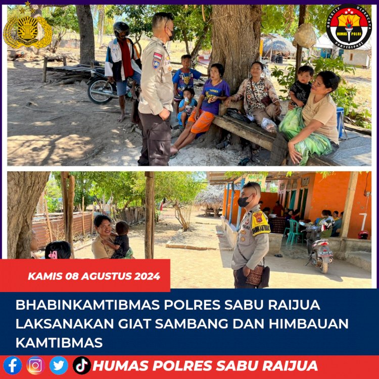 bhabinkamtibmas Polres Sabu Raijua laksanakan  