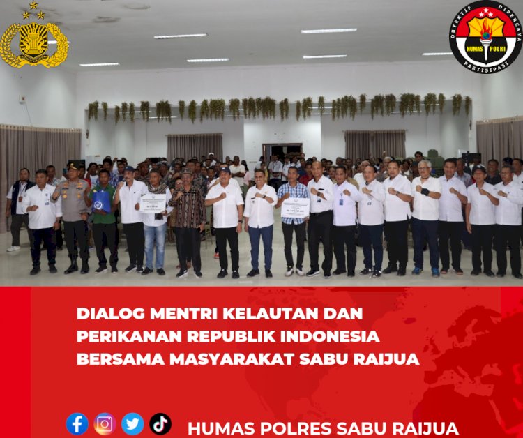 Dialog Mentri Kelautan dan Perikanan Republik Indonesia Bersama Masyarakat Kabupaten Sabu Raijua.